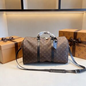 <AUTHENTIC>  Louis Vuitton  Keepall Bandoulière 45 Monogram Canvas